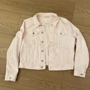 Pale pink jean jacket